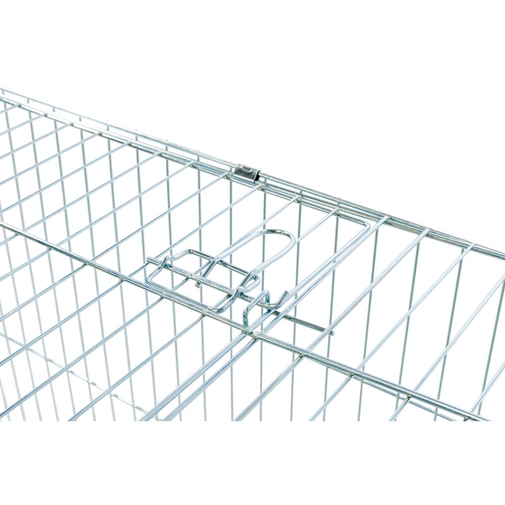 Enclosed Outdoor 55 cu. Ft. Galvanized Metal Small Animal Cage with 5 Doors