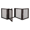 American Trails Free Standing Pet Gate with Door-Espresso