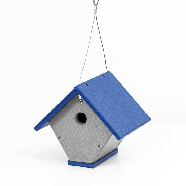 Wren or Chickadee Bird House Made of High Density Poly Resin