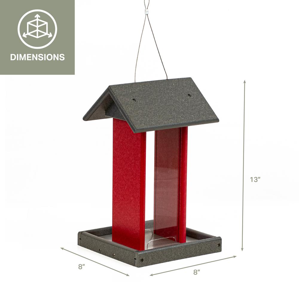 Tall Bird Feeder Made with High Density Poly Resin