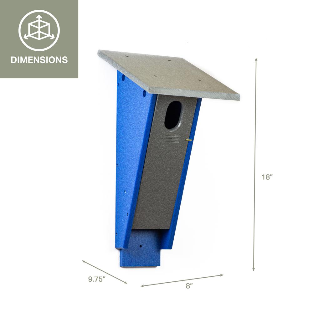 Peterson Blue Bird House Made with High Density Poly Resin