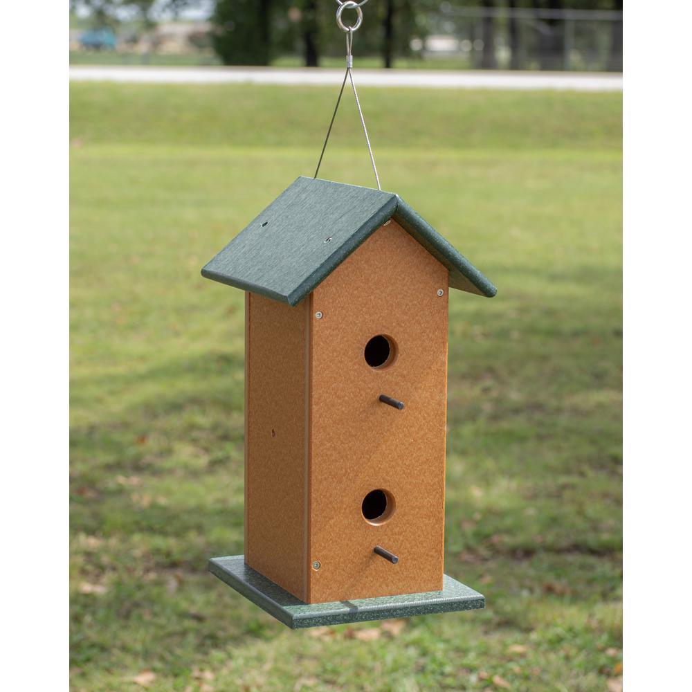 Double Bird House Made of High Density Poly Resin