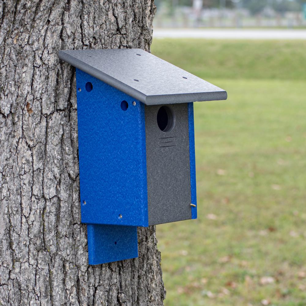 Blue Bird House Made of High Density Poly Resin