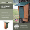Blue Bird House Made of High Density Poly Resin