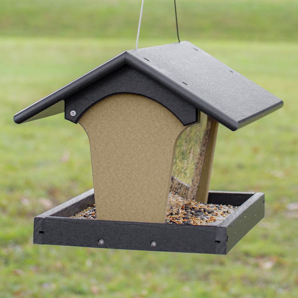 Hopper Bird Feeder Made with High Density Poly Resin