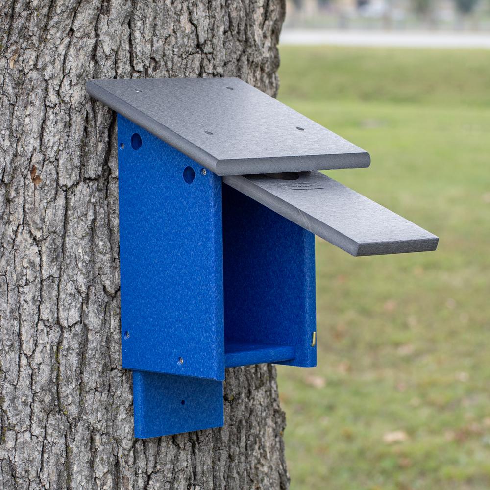 Blue Bird House Made of High Density Poly Resin