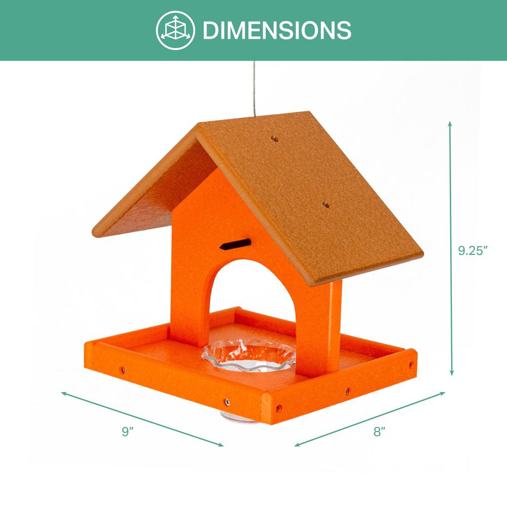 Single Oriole Feeder Made of High Density Poly Resin