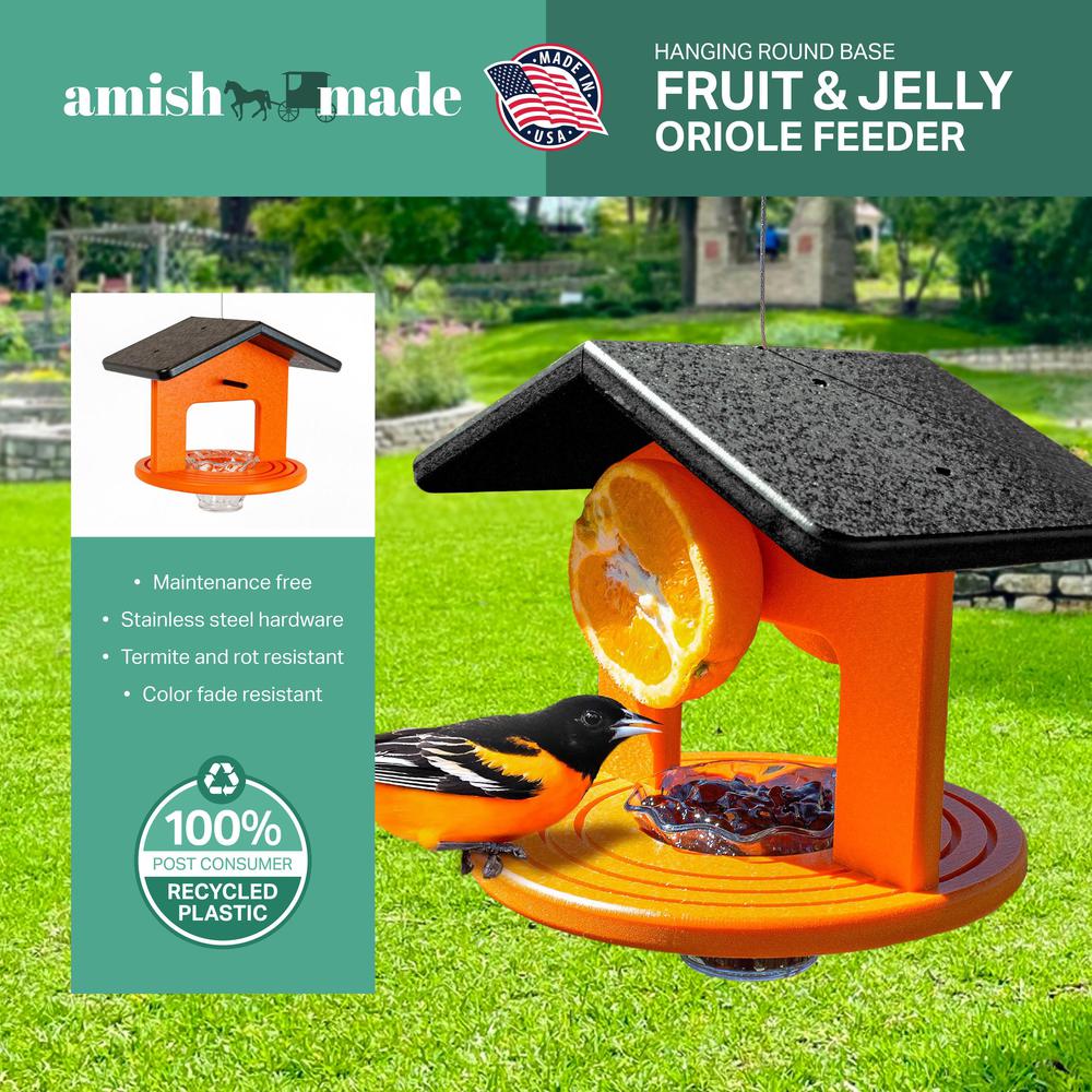 Single Oriole Feeder Made of High Density Poly Resin
