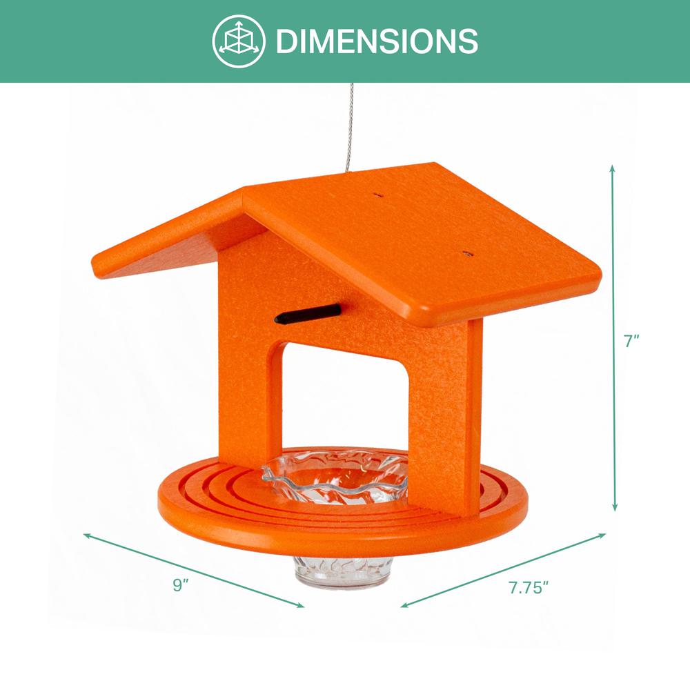 Single Oriole Feeder Made of High Density Poly Resin