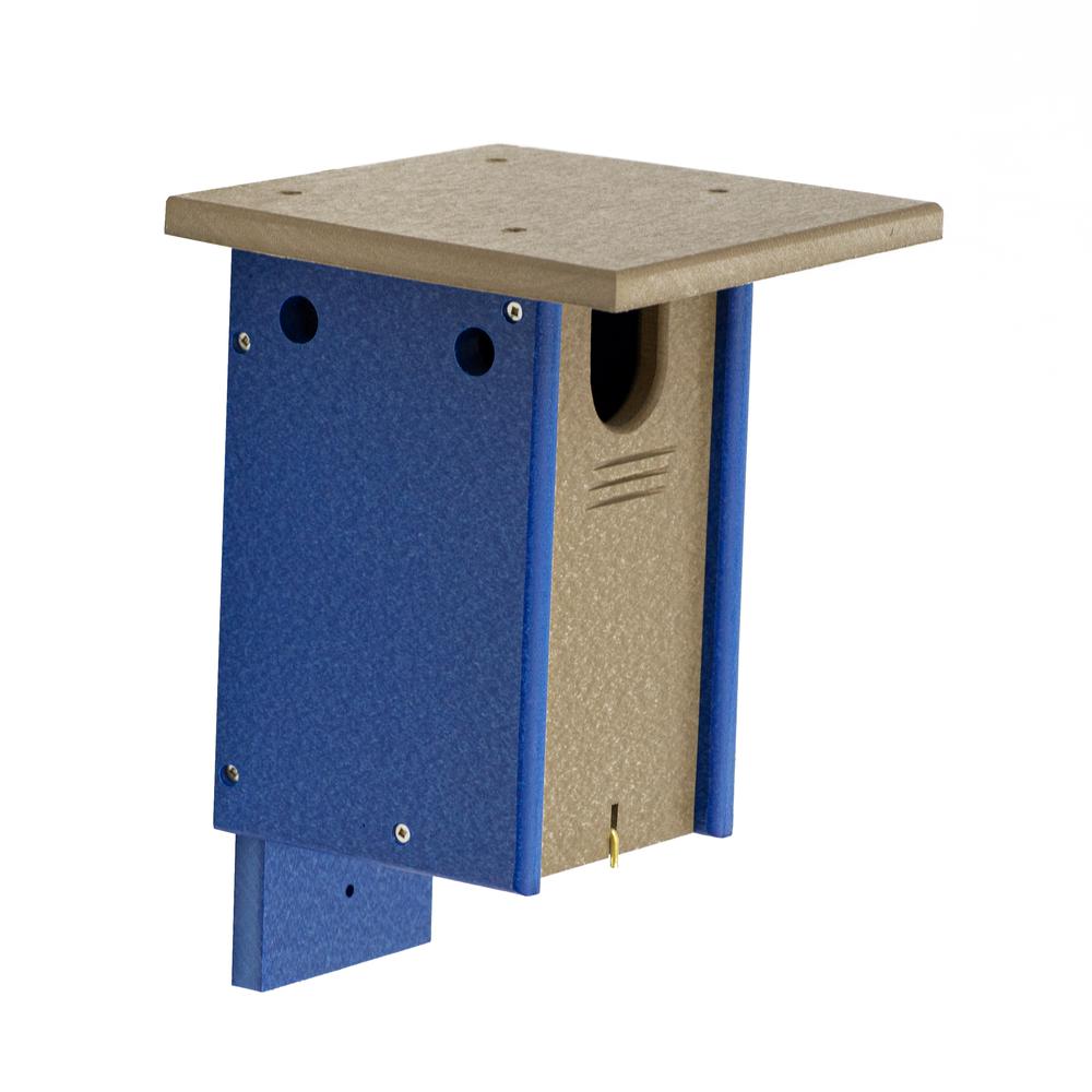Blue Bird House Made of High Density Poly Resin