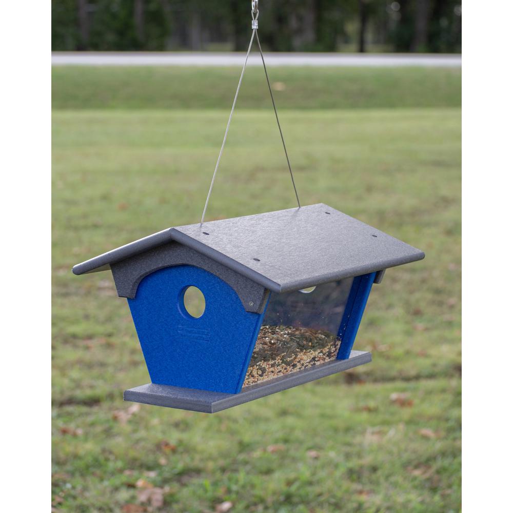 Blue Bird Feeder Made with High Density Poly Resin