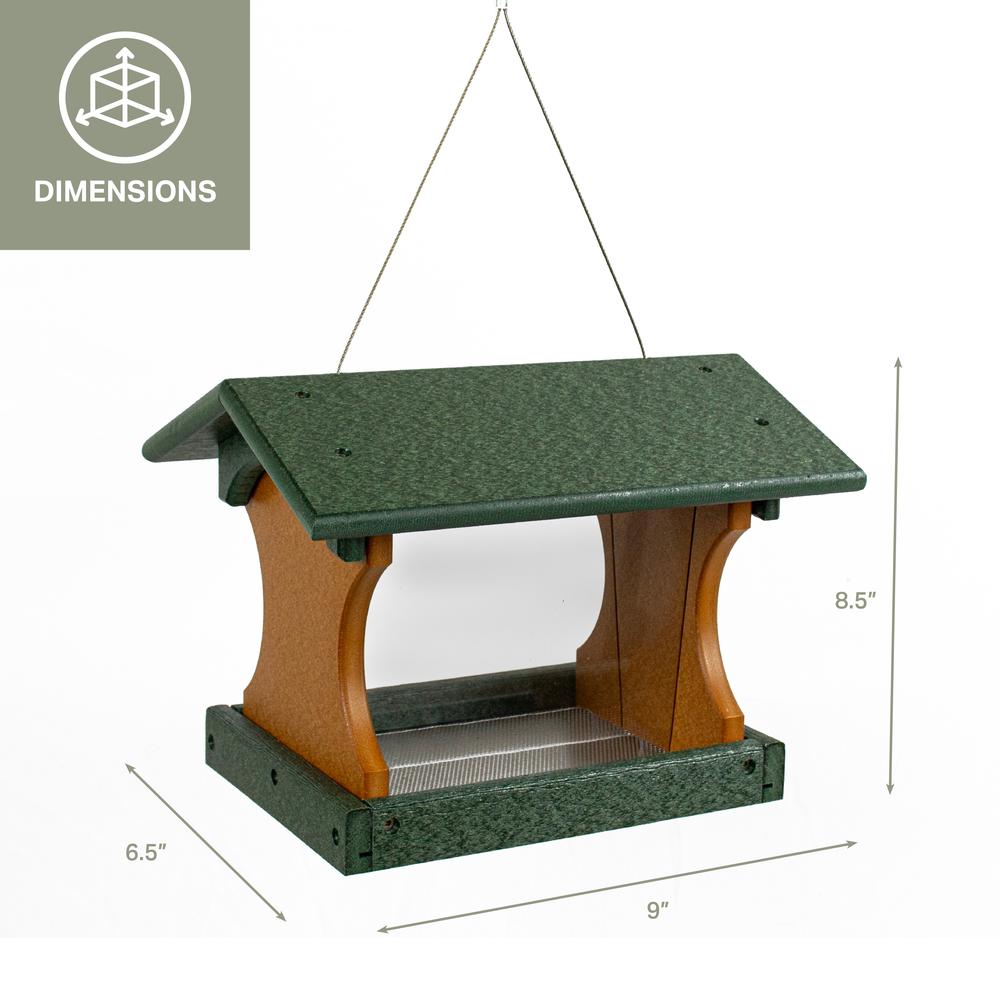 Small Bird Feeder Made with High Density Poly Resin
