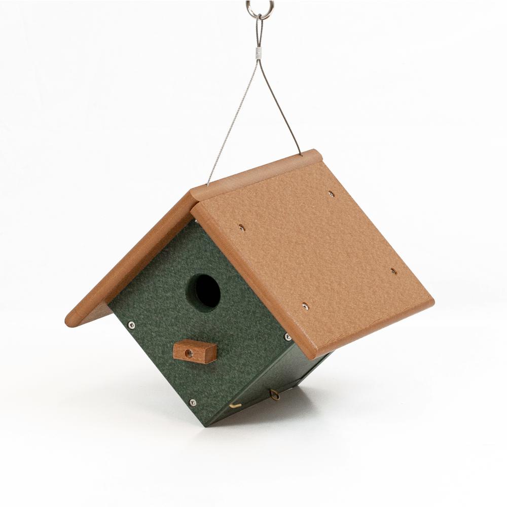 Wren or Chickadee Bird House Made of High Density Poly Resin