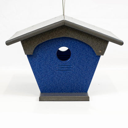 Blue Bird Feeder Made with High Density Poly Resin