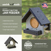 Peanut Butter Jar Bird Feeder Made with High Density Poly Resin