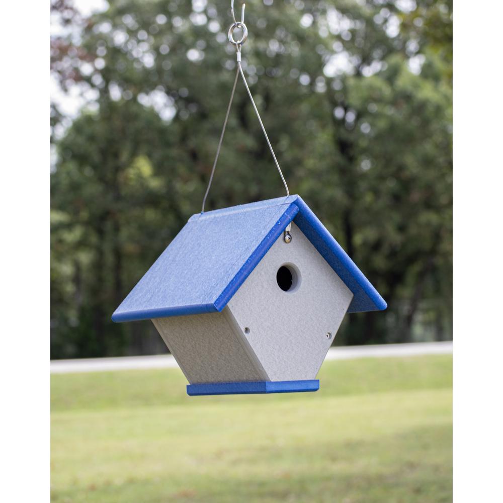 Wren or Chickadee Bird House Made of High Density Poly Resin