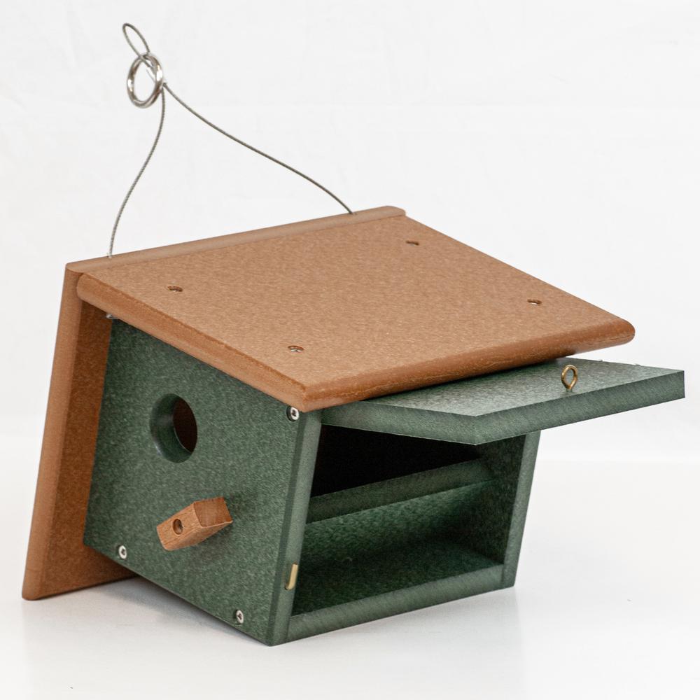 Wren or Chickadee Bird House Made of High Density Poly Resin