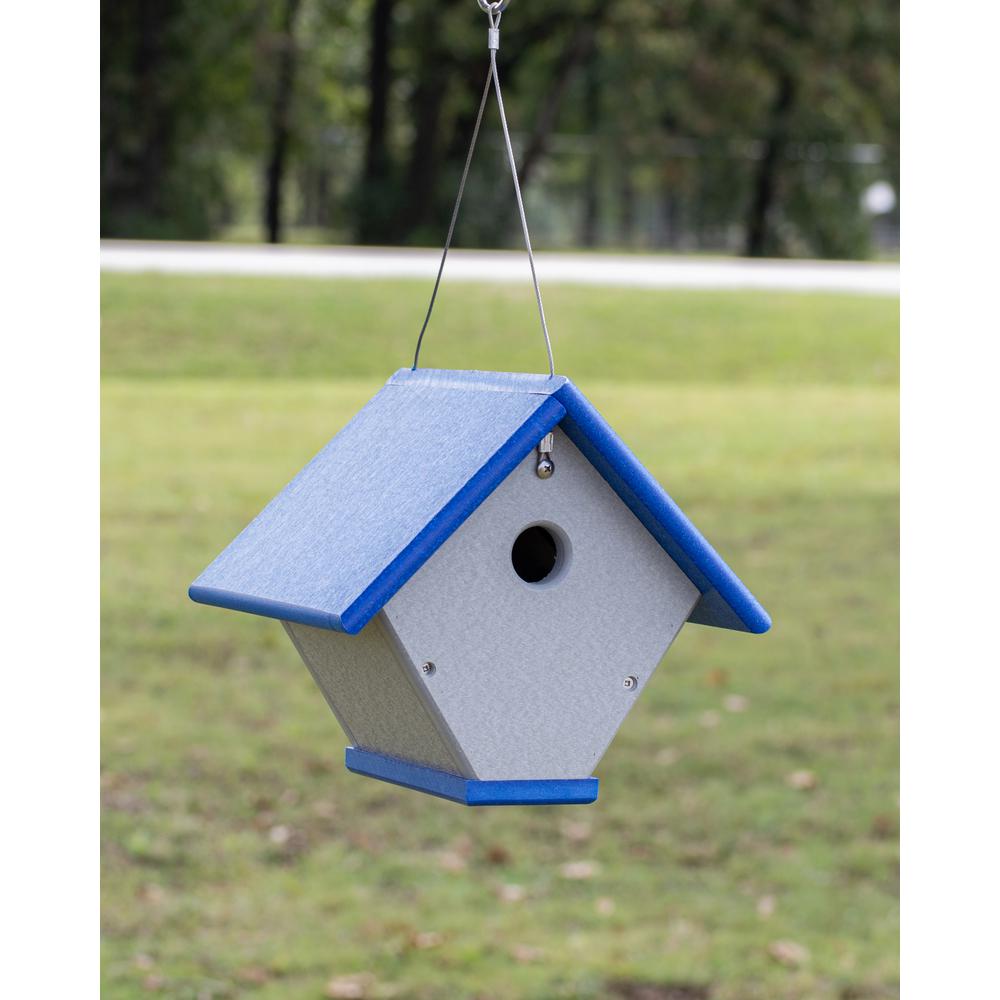 Wren or Chickadee Bird House Made of High Density Poly Resin