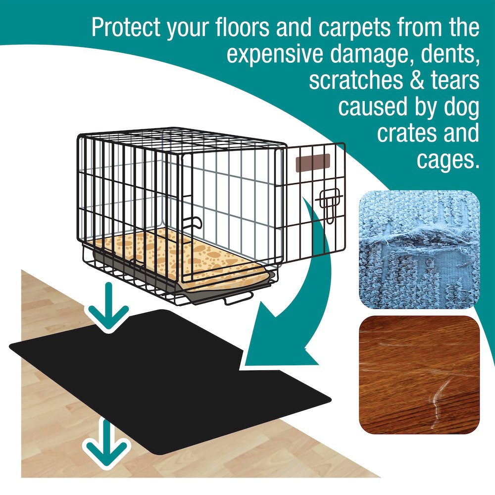 Floortex P-Tex Polypropylene Pet Crate Floor Protection Mat - XXL - 32" x 50"