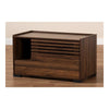 Claire Modern and Contemporary Walnut Brown Finished Cat Litter Box Cover House
