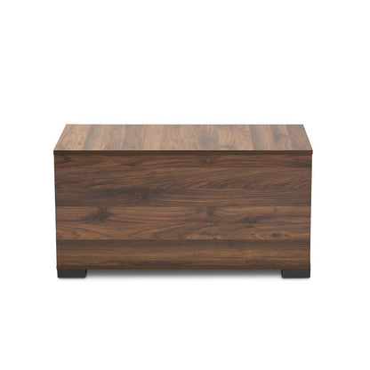 Skylar Modern and Contemporary Walnut Brown Finished Cat Litter Box Cover House