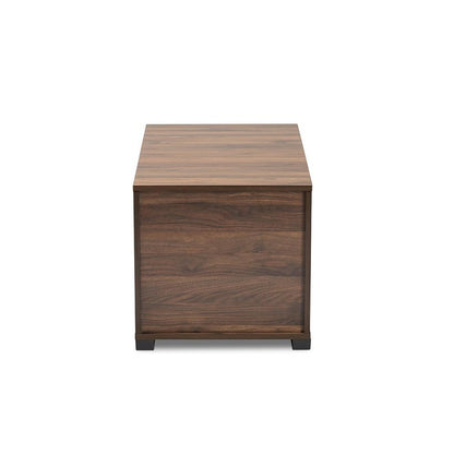 Skylar Modern and Contemporary Walnut Brown Finished Cat Litter Box Cover House