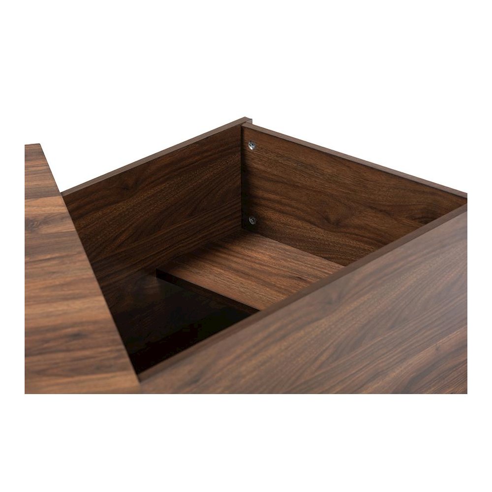Skylar Modern and Contemporary Walnut Brown Finished Cat Litter Box Cover House