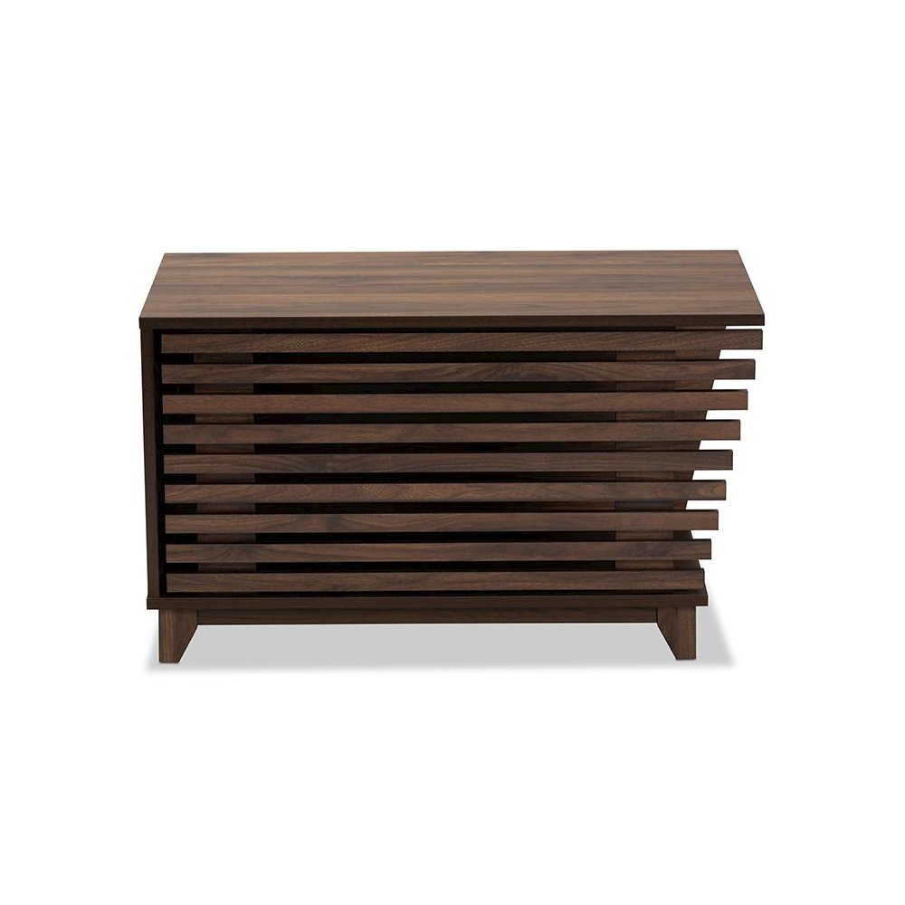 Walnut Brown Finished Wood Cat Litter Box Cover House