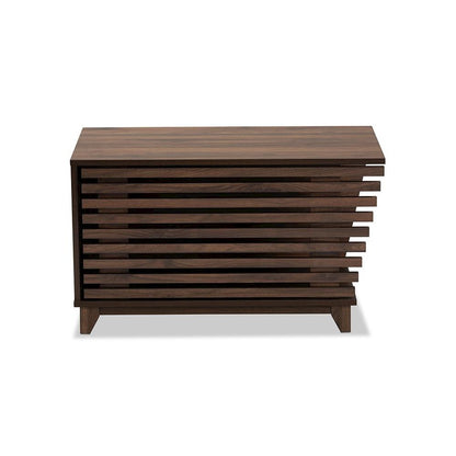 Walnut Brown Finished Wood Cat Litter Box Cover House