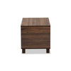 Walnut Brown Finished Wood Cat Litter Box Cover House