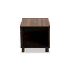 Walnut Brown Finished Wood Cat Litter Box Cover House