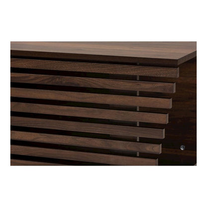 Walnut Brown Finished Wood Cat Litter Box Cover House