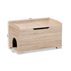 Mariam Modern and Contemporary Oak Finished Wood Cat Litter Box Cover House