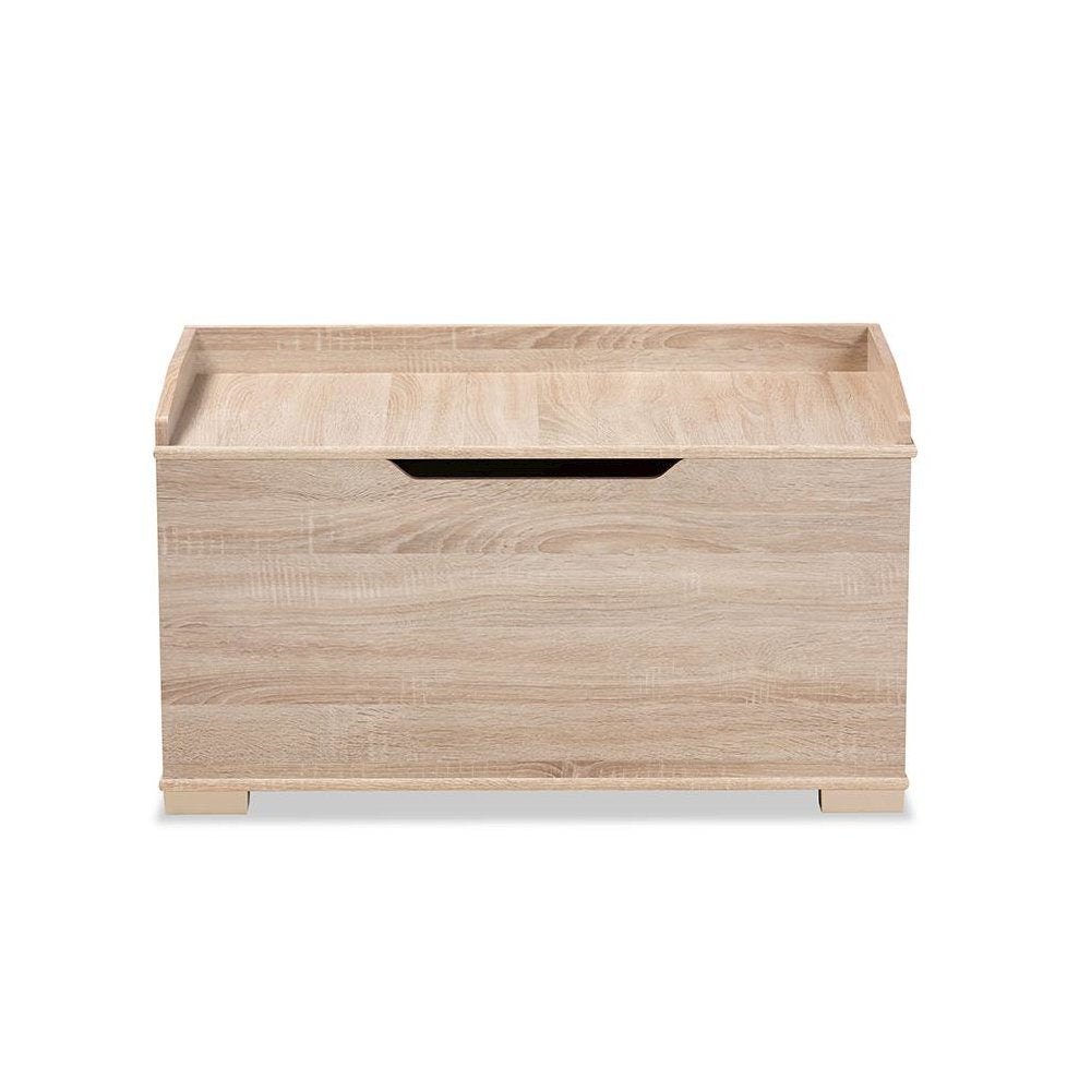 Mariam Modern and Contemporary Oak Finished Wood Cat Litter Box Cover House