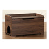 Walnut Brown Finished Wood Cat Litter Box Cover House