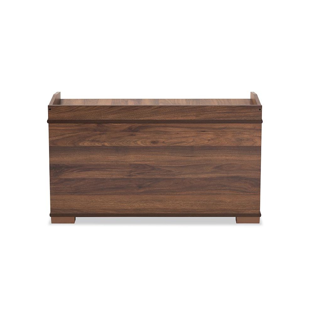 Walnut Brown Finished Wood Cat Litter Box Cover House