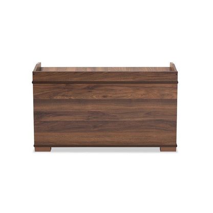 Walnut Brown Finished Wood Cat Litter Box Cover House