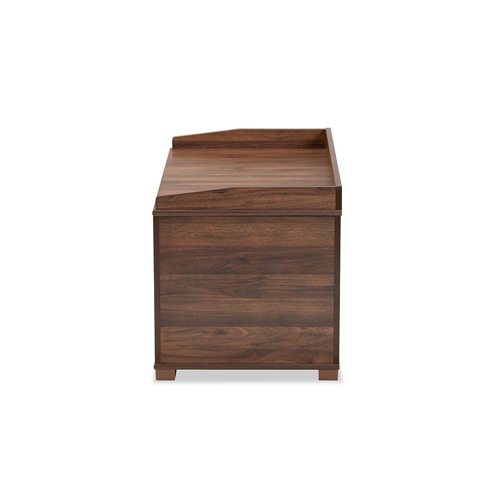 Walnut Brown Finished Wood Cat Litter Box Cover House