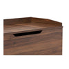 Walnut Brown Finished Wood Cat Litter Box Cover House