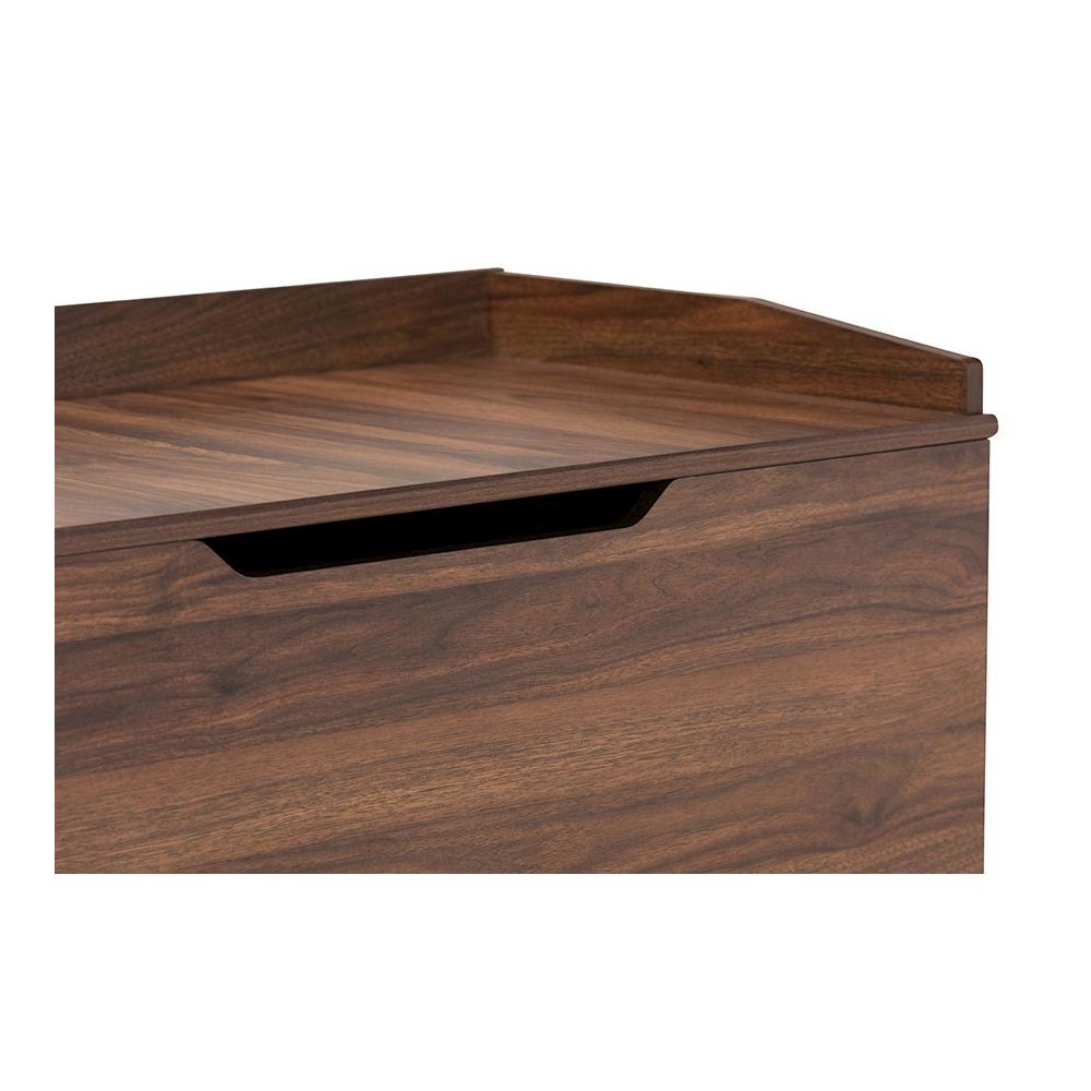 Walnut Brown Finished Wood Cat Litter Box Cover House