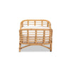bali & pari Malino Modern Bohemian  Natural Brown Rattan Pet Bed with Cushion
