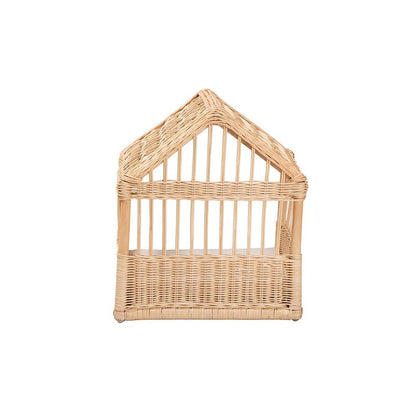 bali & pari Pieta Modern Bohemian Natural Brown Rattan Pet Bed