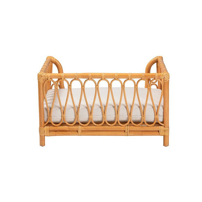 Kierra Bohemian Honey Rattan Pet Bed