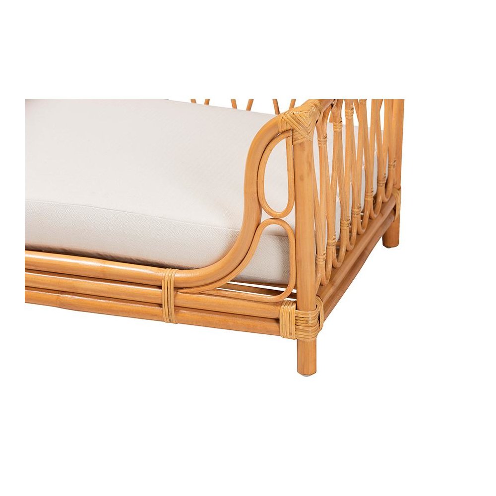 Kierra Bohemian Honey Rattan Pet Bed
