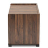 Claire Modern and Contemporary Walnut Brown Finished Cat Litter Box Cover House