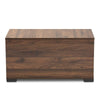Skylar Modern and Contemporary Walnut Brown Finished Cat Litter Box Cover House