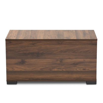 Skylar Modern and Contemporary Walnut Brown Finished Cat Litter Box Cover House