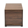 Skylar Modern and Contemporary Walnut Brown Finished Cat Litter Box Cover House