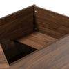 Skylar Modern and Contemporary Walnut Brown Finished Cat Litter Box Cover House