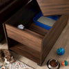 Skylar Modern and Contemporary Walnut Brown Finished Cat Litter Box Cover House